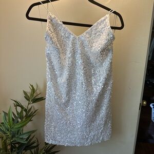 lulus white sequin dress